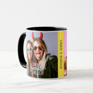 Caneca Melhor Amigo para sempre, duas fotos, tendência mo