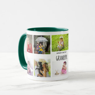 Caneca Melhor Avô, 10 x netos de colagem de fotos