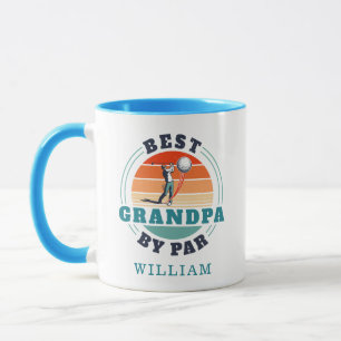 Caneca Melhor Avô De Par Retro Golfing Personalizado
