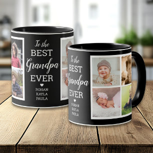 Caneca Melhor Avô de Todos os Tempos Moderno 8 Colagem d