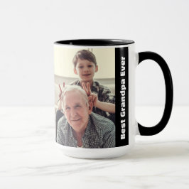 Caneca Melhor Avô do Mundo 2Colagem de Fotos Minimalista