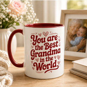 Caneca Melhor Avó do Mundo Foto Dia dos Avós