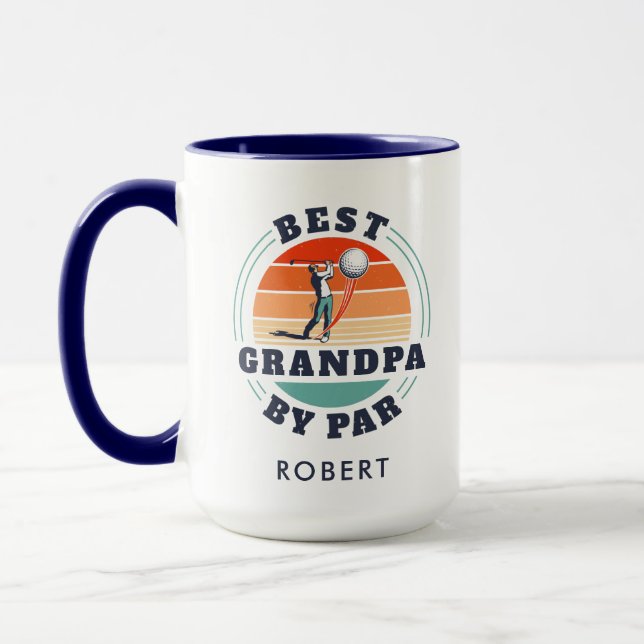 Caneca Melhor Avô Personalizado Por Par Golfing Lover (Esquerda)