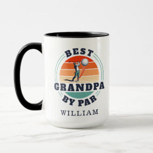 Caneca Melhor Avô Por Par Retro Golf Personalizado