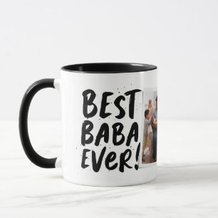 Caneca Melhor Baba de Todos foto moderna Dia dos Pais gre