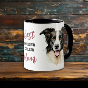 Caneca Melhor Borda Collie Dog Mãe
