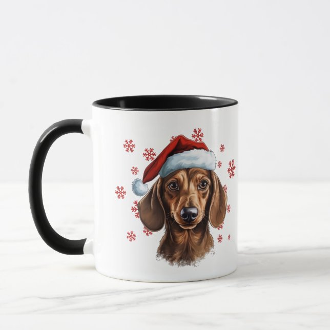 Caneca Melhor Cachorro Mãe Em Cachorro De Natal (Esquerda)