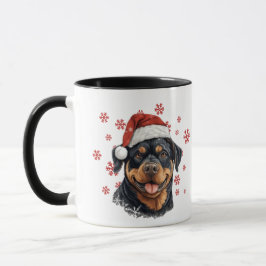 Caneca Melhor Cachorro Mamãe Sempre No Natal Cachorro Rot