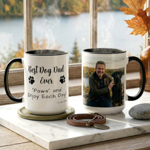 Caneca Melhor Café de Foto de Animal de Estimação Patas d
