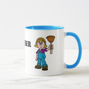 Caneca Melhor Canalizador para Mulheres Canoras de Café