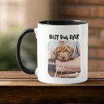 Caneca Melhor Caneta Fotográfica Legal do Grunge Moderno<br><div class="desc">Esta design simples e moderna é composta por uma tipografia moderna e simples de escrita lúdica. Adicione fotos personalizadas.</div>