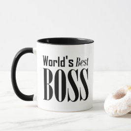 Caneca Melhor Chefe do Mundo, Tipografia Negra