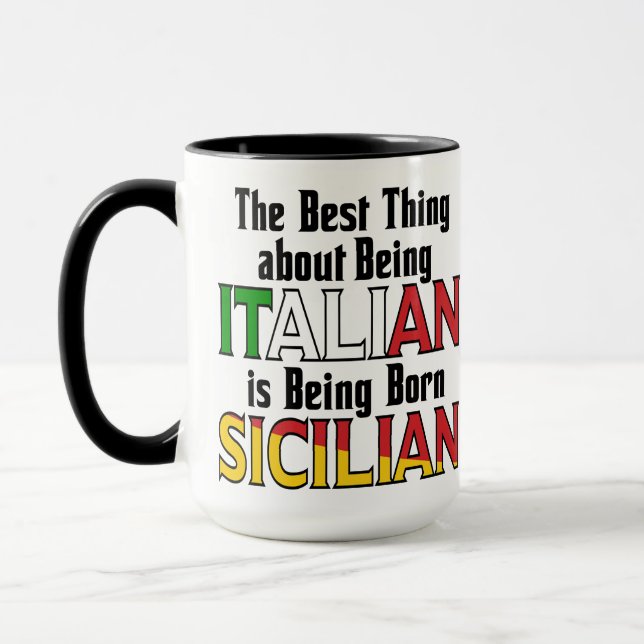 Caneca Melhor coisa sobre ser italiano (Esquerda)