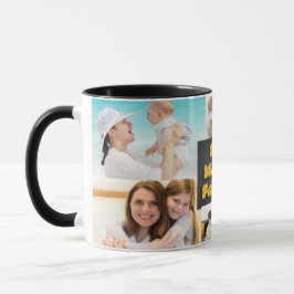 Caneca Melhor Colagem da Mãe para sempre com Efeito de Te