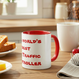 Caneca Melhor Controlador de Tráfego Aéreo do Mundo em ve