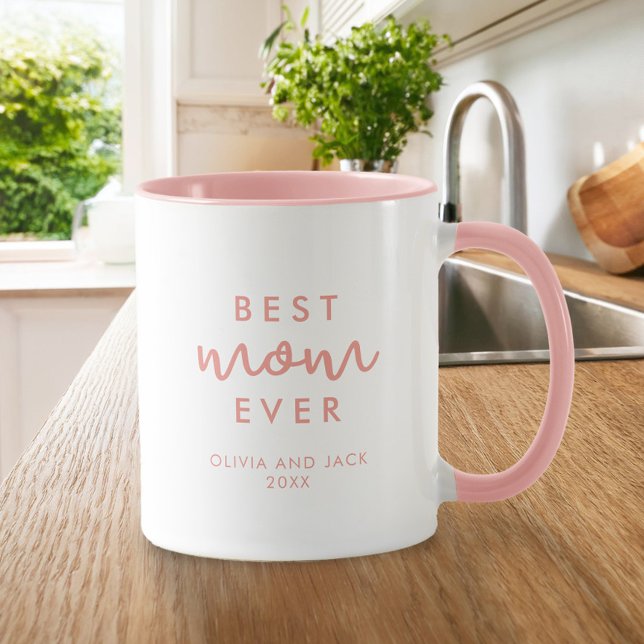 Caneca Melhor Dia de as mães Pink da Mãe (Criador carregado)