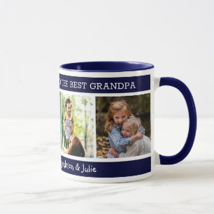Caneca  Melhor Dia de os pais Feliz de Colagem de Fotos d