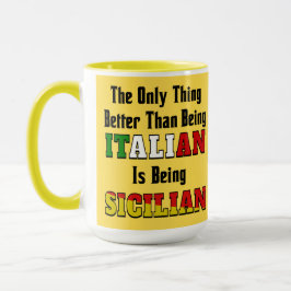 Caneca Melhor do que o italiano é ser siciliano