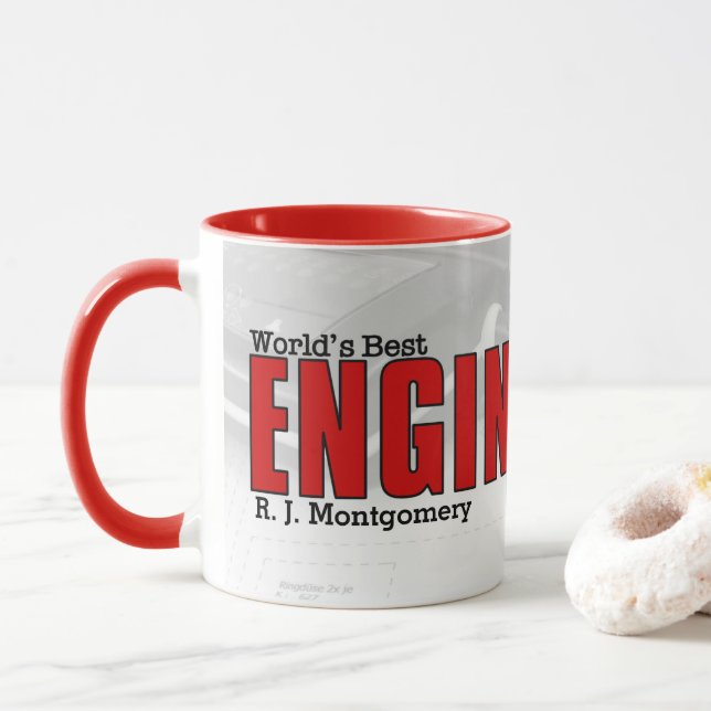Caneca Melhor Engenheiro Elétrico do Mundo com Diagrama (Com Donut)