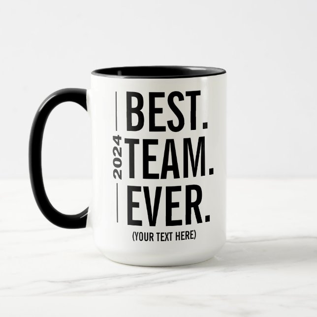 Caneca Melhor Equipe do Nunca - Apreciação Personalizada  (Esquerda)