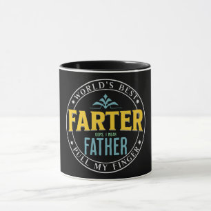 Caneca Melhor Flatulento do Mundo Piada de Pai Engraçado