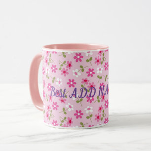 Caneca Melhor Floral Moderno Elegante