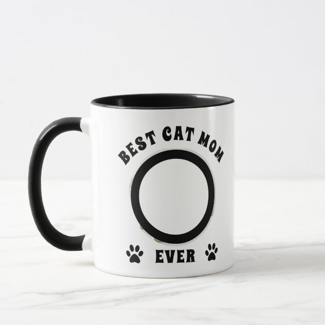 Caneca Melhor Foto Personalizada Da Cat Mãe De Todos Os D (Esquerda)