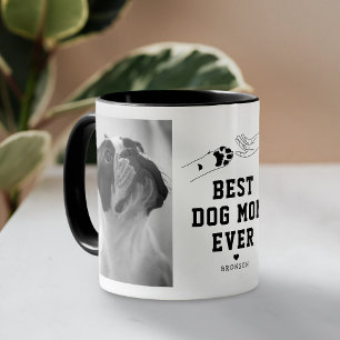 Caneca Melhor Foto Personalizada Da Mãe De Cão