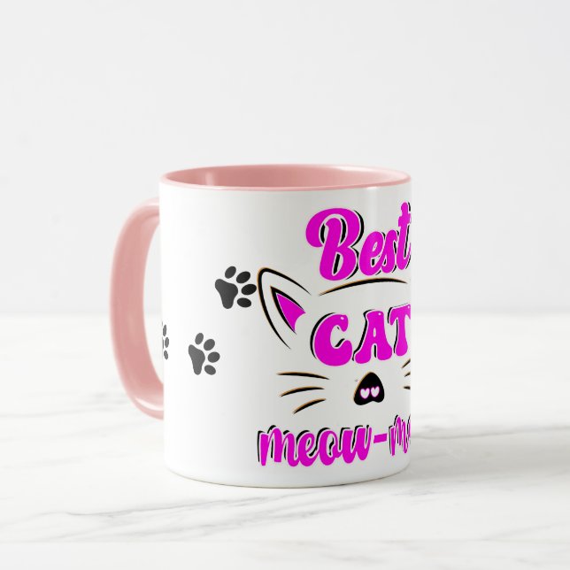 Caneca Melhor Gato Que Mamãe Pata Imprime Café Mug (Frente Esquerda)