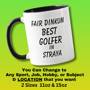 Caneca Melhor GOLFISTA de verdade na Austrália