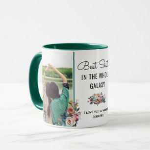 Caneca Melhor Irmã em Galaxy Sis Aniversário - Foto do 