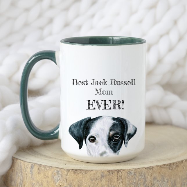 Caneca Melhor Jack Russell Mãe! | Jack Russell Pet Dog (Front)