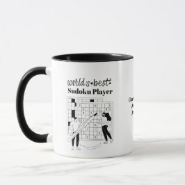 Caneca Melhor Jogador Sudoku Personalizado do Mundo