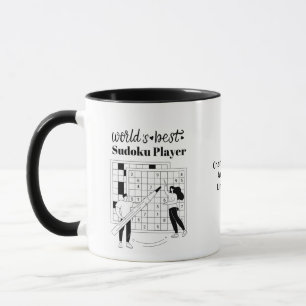 Caneca Melhor Jogador Sudoku Personalizado do Mundo