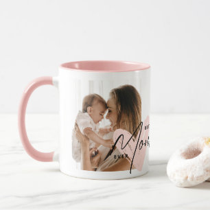 Caneca Melhor Mãe Alguma Vez Cor-de-Rosa Mensagem Bonita