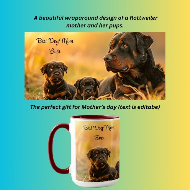 Caneca Melhor mãe de cachorro (Criador carregado)