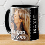 Caneca Melhor Mãe de Cachorro Alguma Vez Personalizada Fo<br><div class="desc">Este design simples e clássico é composto por tipografia serif e adiciona uma foto personalizada</div>