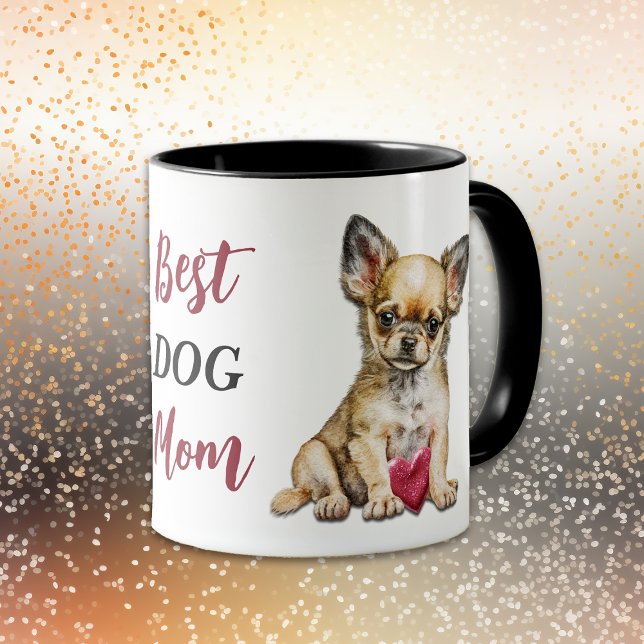 Caneca Melhor Mãe de Cachorro Chihuahua (Criador carregado)