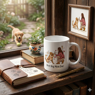 Caneca Melhor Mãe de Cachorro de Todos Presente de Dia da