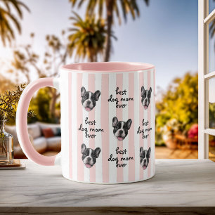 Caneca Melhor Mãe de Cachorro do Mundo Foto de Rosto de A