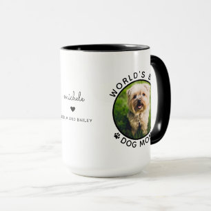 Caneca Melhor Mãe de Cachorro Duas Fotografia Moderna Tip