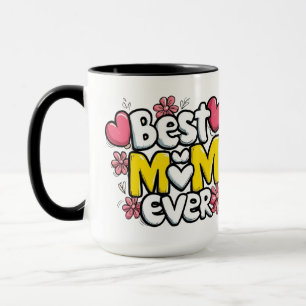 Caneca Melhor Mãe de Sempre - Estilo de Portalha Kawaii c