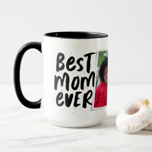 Caneca Melhor mãe de todos os tempos foto moderna preto b