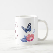Caneca Melhor Mãe do Mundo, Caneca de Café Floral