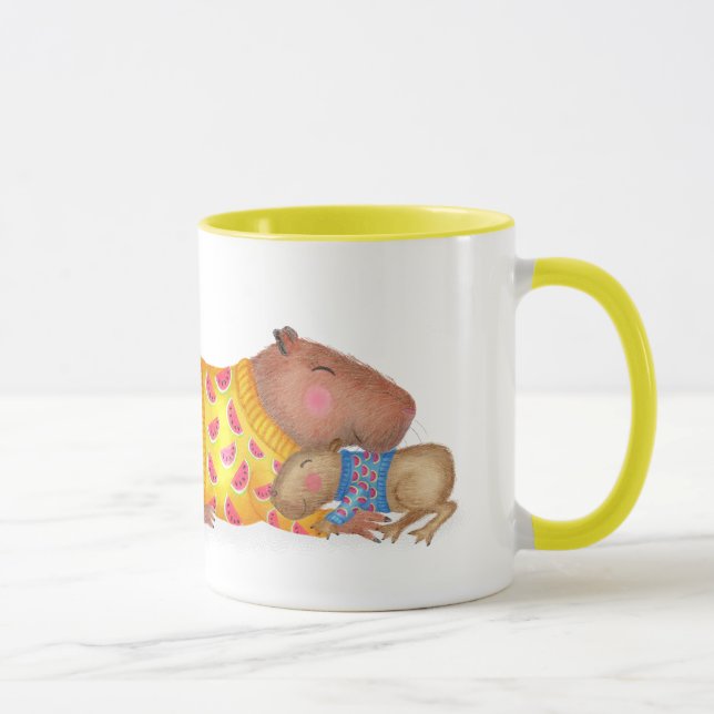 Caneca 'melhor mãe do mundo' com capivara fofa (Direita)