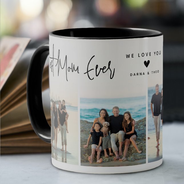 Caneca Melhor Mãe do Mundo Script 4x Foto (Criador carregado)