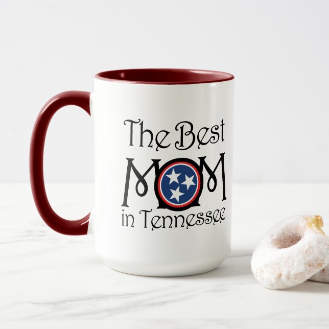 Caneca Melhor mãe no Tennessee Mug 15oz (Com Donut)