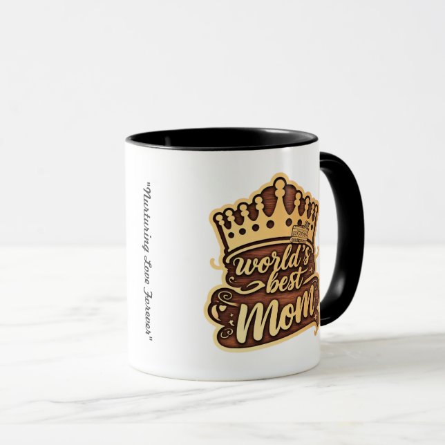 Caneca "Melhor Mãe Nunca" (Frente Esquerda)