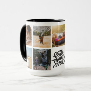 Caneca Melhor Mãe Nunca Personalizada Colagem de Fotos P