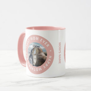Caneca Melhor Mãe Nunca Selo De Aprovação Foto Rosa